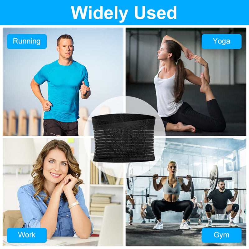 [Australia] - ACWOO back bandage, back support belt for men and women, breathable back strap, back support for sports, back bandage relieves back, anti-sweat lumbar belt, back support belt (M) M 