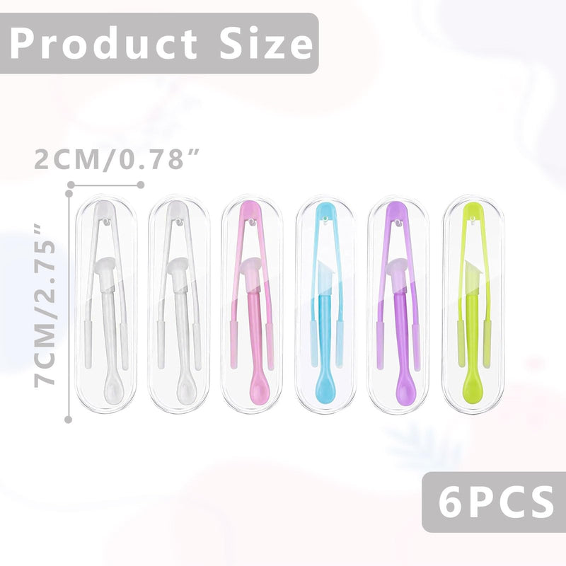 [Australia] - Pack of 6 contact lens insertion aids, contact lens tweezers, contact lens insertion aid, contact lens inserter remover, contact lens removal, plastic contact lens remover for travel, household 