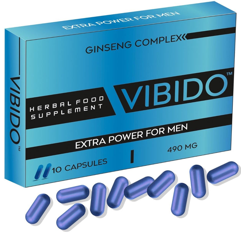 490mg UK | Stronger | Longer | Harder | Performance | Extra Strength Enhancing Pills | Stamina Endurance Booster Supplement for Men | 10 Ginseng Capsules