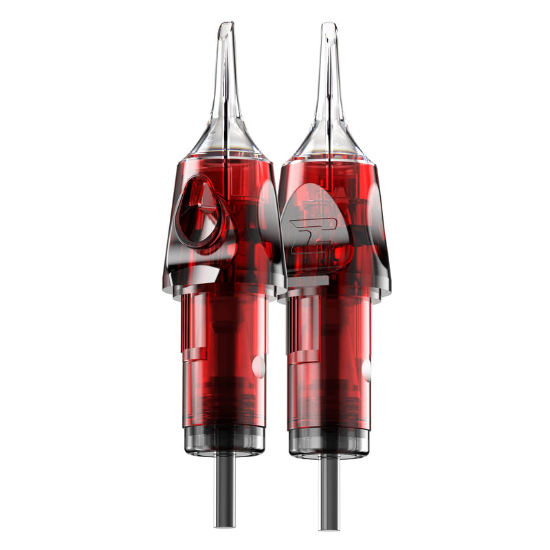 [Australia] - CNC 3RL Tattoo Needles Cartridge 20Pcs #10 Bugpin Disposable Needles Round Liner with Membrane EN04-20-1003RL 1003RL red 