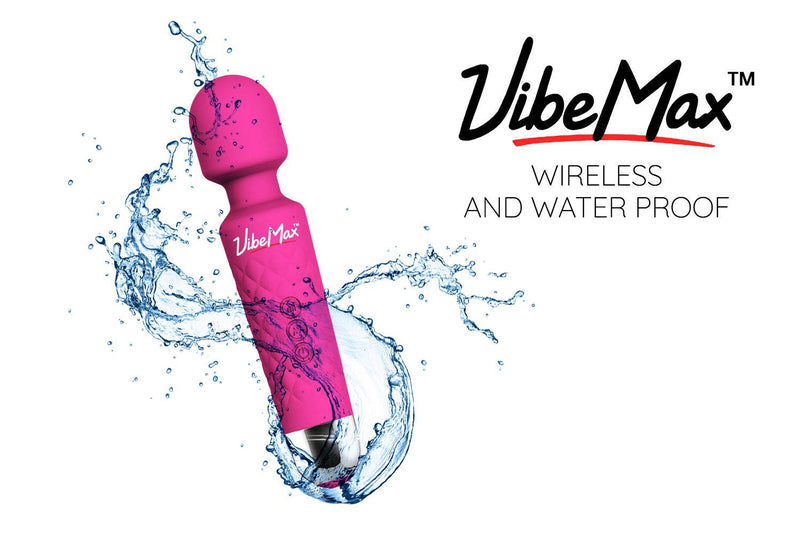 [Australia] - Rechargeable Personal Massager - Powerful Multi Speed Vibration - Whisper Quiet - Waterproof - for Muscle Tension Relief - Pink 