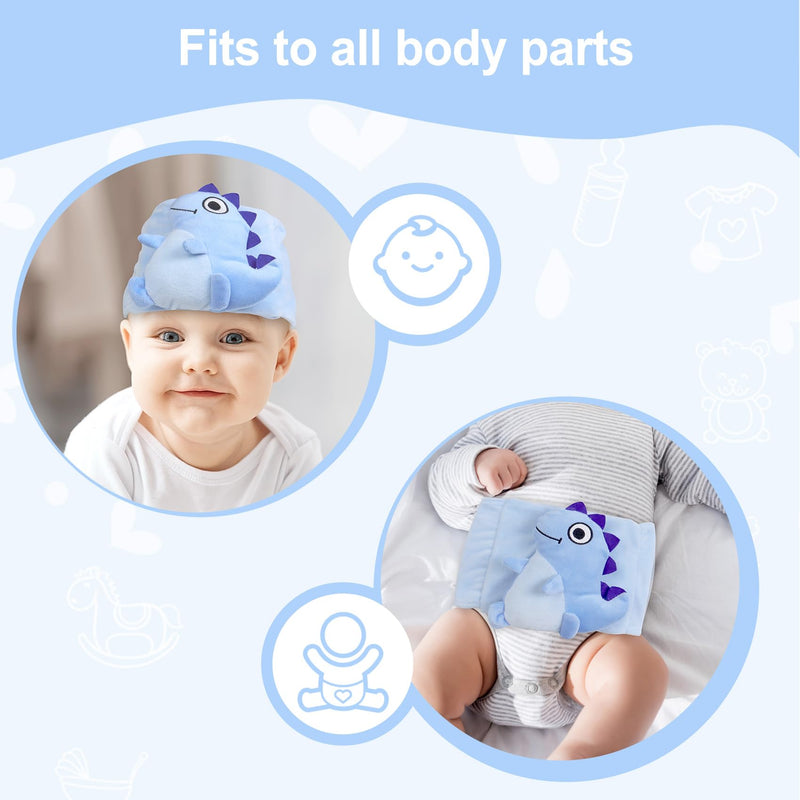 [Australia] - Colic Baby Relief,Gas Relief for Infants,Baby Colic Heated Tummy Wrap,Baby Swaddling Belt for Colic Calm,Natural Relief for Upset Stomach in Babies and Toddlers Dinosaur Dinosaur Dinosaur-blue 