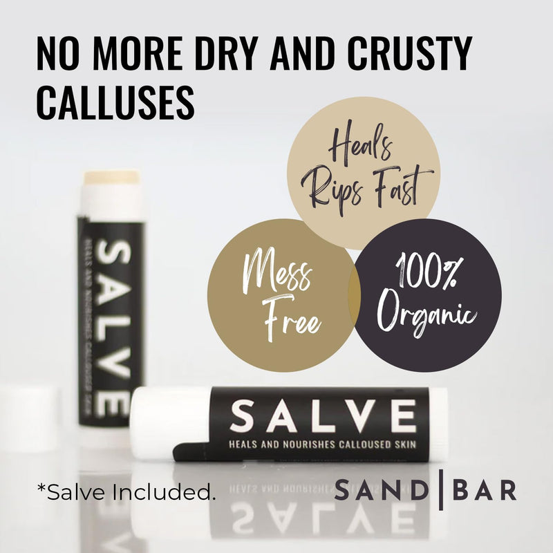 [Australia] - SandBar Callus Removal, Hand Callus Remover Salve Balm Stick for Working Hands, Lightweight Dead Skin Remover Tool Grit Surface, Knurled Handle, Magnetic Cap Hand File 4" - Black 