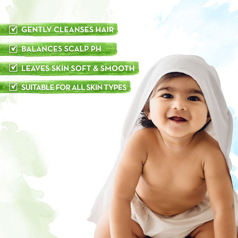 [Australia] - MAMAEARTH Baby Milky Soft Shampoo | Gentle Cleansing with Oats Milk & Calendula | Nourishing for Healthy Hair & Scalp | Tear-Free & Paraben-Free | 13.53 Fl Oz (400ml) 