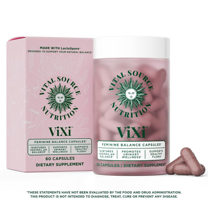Vital Source Nutrition - Premium Feminine Balance Gummies & ViXi Feminine Balance Capsules - for Women’s Health & Wellness - 30 Servings