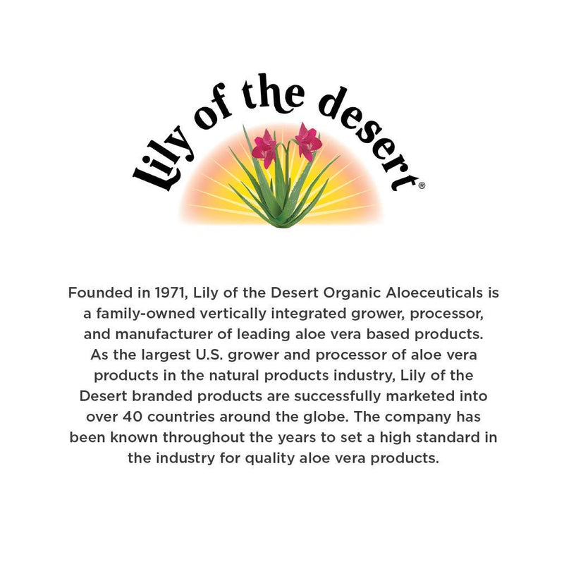 [Australia] - Lily Of The Desert Aloe Vera Juice Drink, Inner Fillet, Vegan Dietary & Immune Support, Gluten Free Liquid Digestive Aid, No Water Added, 16 Fl Oz 1 Count (Pack of 1) 