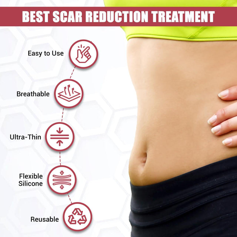 [Australia] - WROLY Silicone Scar Sheets, Keloid Scars Tape, Silicone Scar Tape for Surgical Scars, Keloid Bump Removal, C-Section Silicone Scar Removal Strips for Surgical, Tummy Tuck (1.5M) 1.5M 