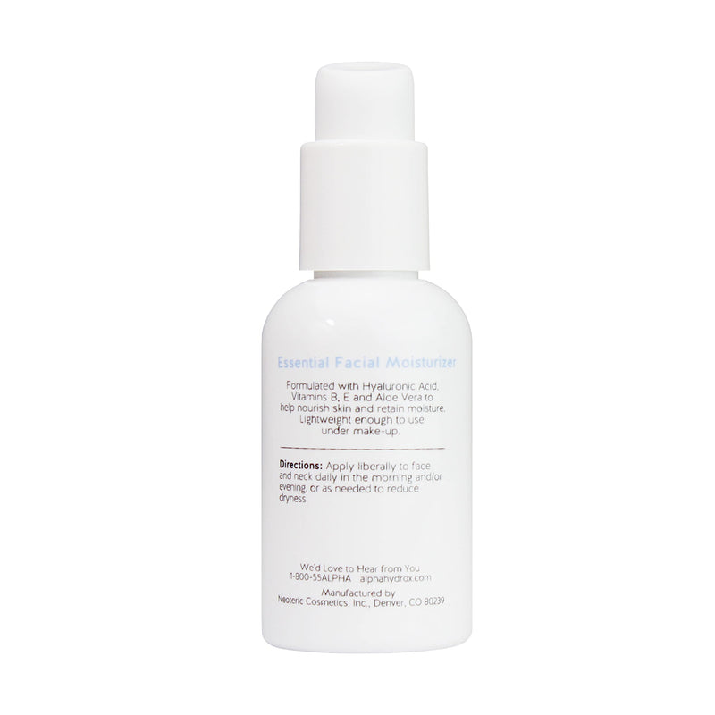 Alpha Skin Care Essential Facial Moisturizer, Hyaluronic Acid, 2 Oz | Deep hydration helps reduce the appearance of lines & wrinkles for normal to dry skin with an anti-aging formula. 2 Ounce (Pack of 1)