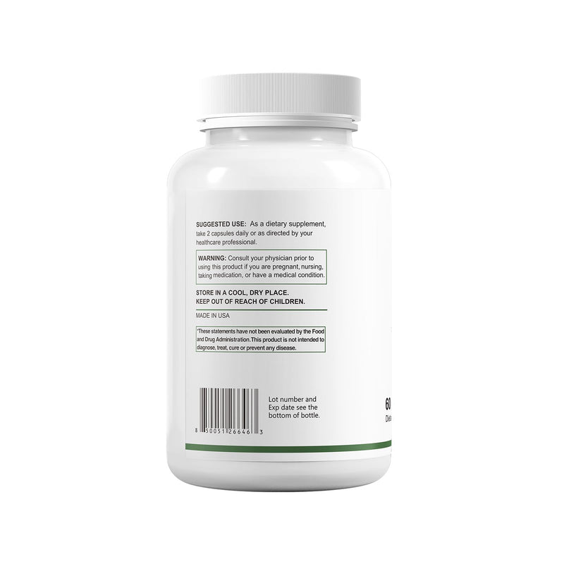 HUJ ADK Supplement, 60 Capsules, Calcium, Vitamins A, D3, K2 (MK-7)