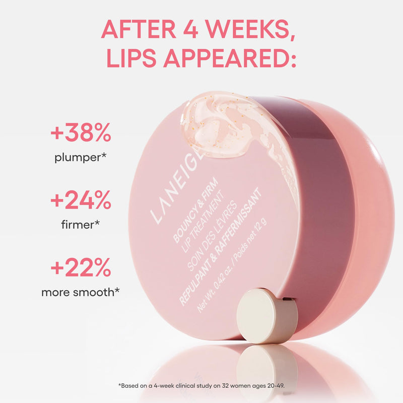 [Australia] - LANEIGE Bouncy & Firm Lip Treatment: Plumping & Firming Lip Care with Peony & Collagen Complex, Ceramide Capsules, & 5D Hyaluronic Acid for Hydration 