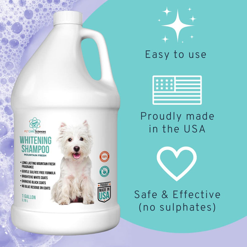 16 fl oz Dog Whitening Shampoo - Dog Shampoo for White Dogs - Puppy Shampoo for White Coats - Hair and Fur Whitener for Dogs - Made in The USA… 16 Fl Oz - PawsPlanet Australia