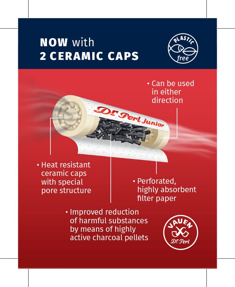[Australia] - Dr. Perl Jufifty 6mm activated Charcoal filters x 50 