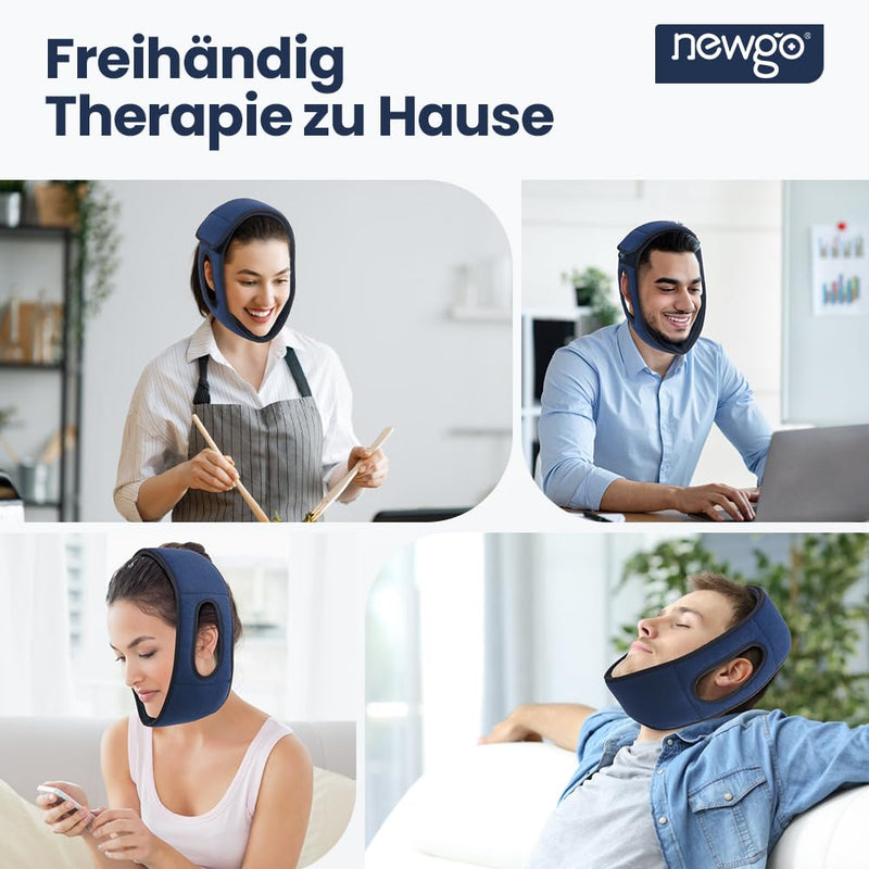 [Australia] - NEWGO Cooling Pads Wisdom Tooth Cooling Compress, Ice Pack for Jaw Pain Relief, TMJ, Oral Surgery, Tooth Removal & Dental Implants, 4 Hot Cold Packs Reusable-Dark Blue 