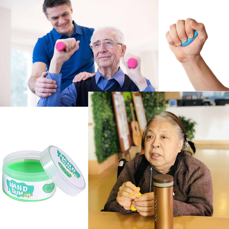 [Australia] - Hand Exercise Rehab Putty Kit for Elderly & Arthritis - Sensory Stress Relief, Finger Stretch, Fidgeting, Grip Strengthening (4 color) 4 color 