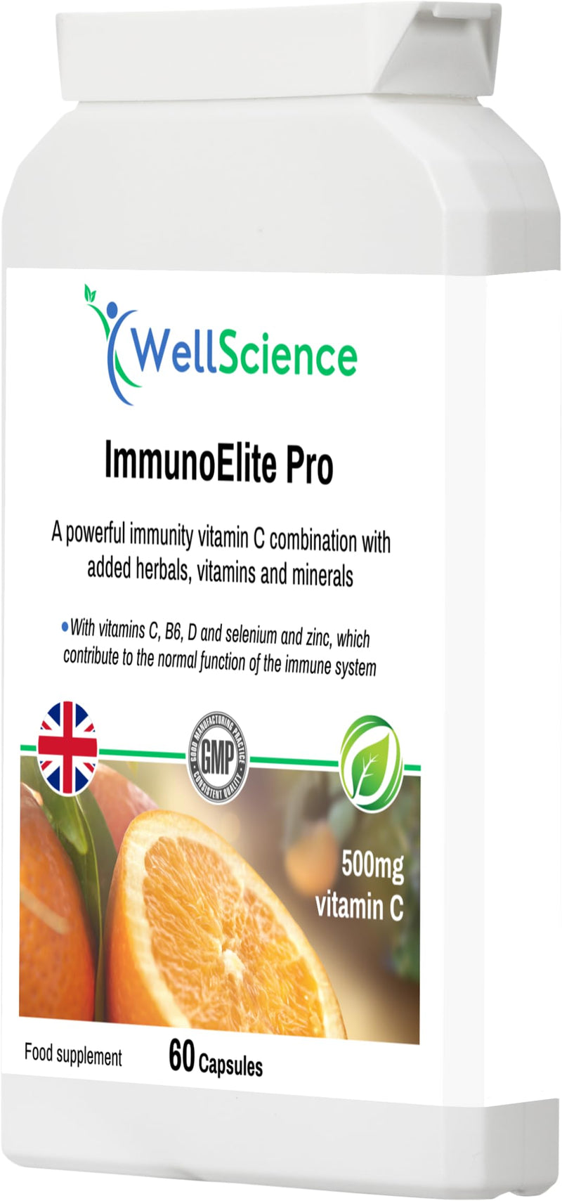 ImmunoElite Pro: Immune Support, Antioxidant Boost, and Energy Enhancement - with Vitamin C, D, Zinc, Turmeric, Baobab & Acerola