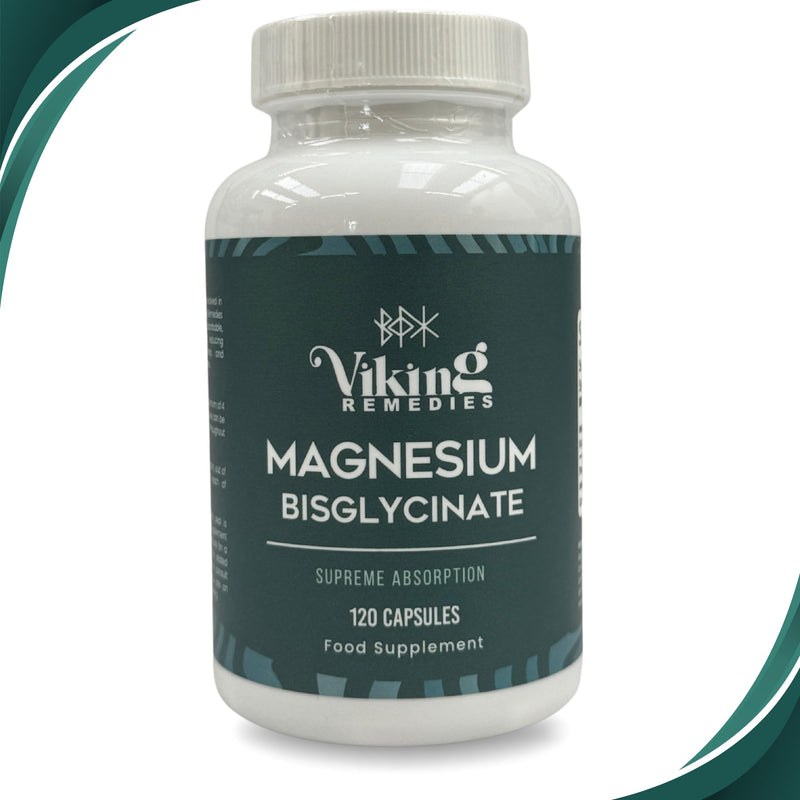 Magnesium Bisglycinate – High Absorption for Sleep, Relaxation & Muscle Recovery – 120 Vegan Capsules – Made in UK