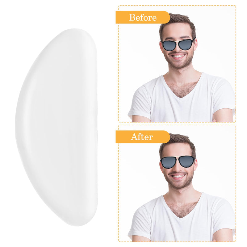 [Australia] - YUXIANLB Silicone Nose Pads 20 Pairs Non-Slip Nose Pads with Adhesive Backing for Glasses Soft Nose Grips for Glasses and Sunglasses Transparent/1 mm Transparent - 1 mm 