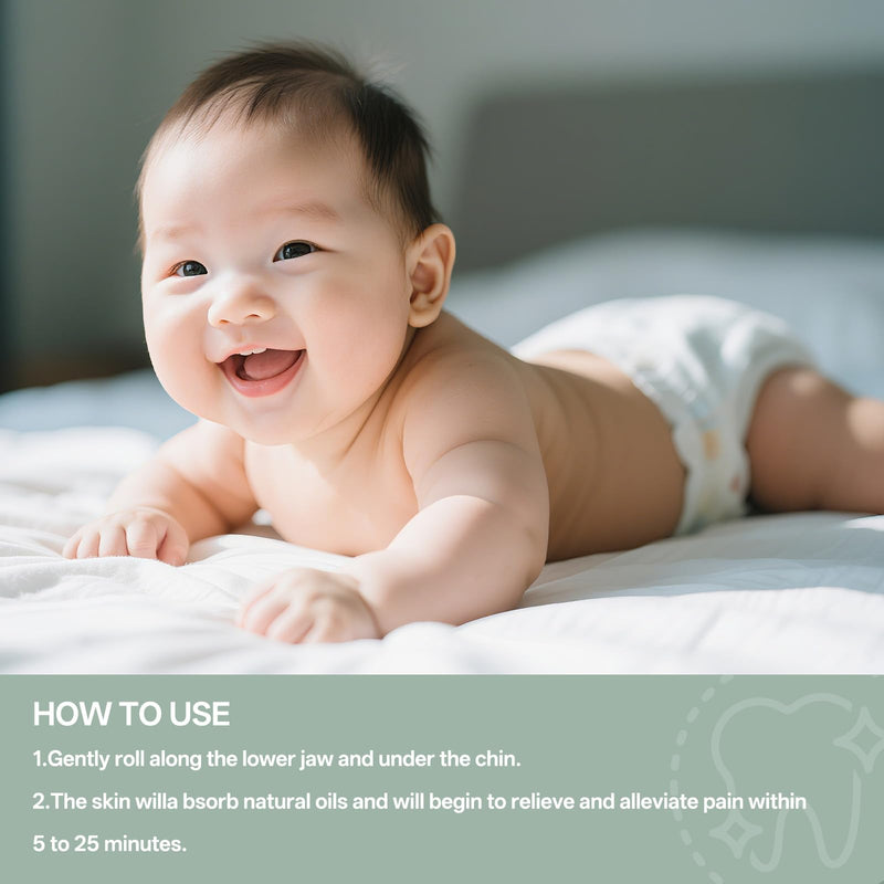[Australia] - Teething Roller, Mamas Teether: Baby Teething Oil Roller, Natural Gentle Teething Relief Roller, Teething Roller All Natural for Babies -2Pack 