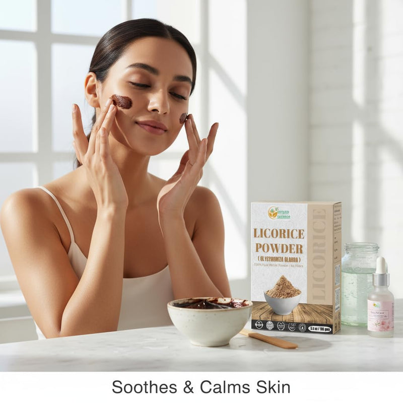 [Australia] - Licorice Root Powder Natural ‚Äì Mulethi (Yastimadu) Powder (Glycyrrhiza Glabra) for Skin Care, Herbal Tea, Digestive Support & Wellness ‚Äì 2 oz 