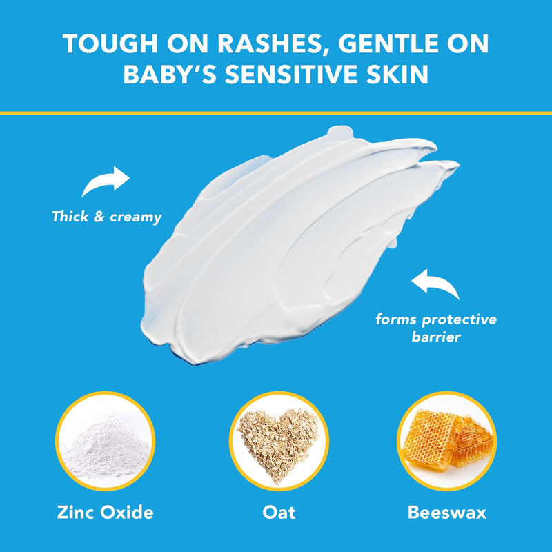 [Australia] - Triple Paste Diaper Rash Cream for Baby - 16 Oz Tub - Zinc Oxide Ointment Treats, Soothes and Prevents Diaper Rash - Pediatrician-Recommended Hypoallergenic Formula with Soothing Botanicals 16 Ounce 