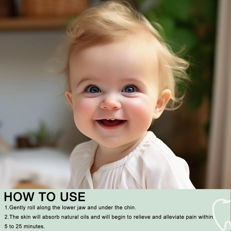 [Australia] - Mamas Teether, Teething Roller, Teething Relief Roller, Teething Roller All Natural for Babies, Natural Gentle Care Relief Rolle Oil 