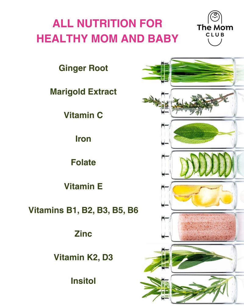 Pregnancy Vitamins for Women – 1st Trimester – Morning Sickness Relief & Baby Development – Weeks 1 to 12 – Prenatal Supplement with Folic Acid, Iron, B6 & Ginger – 30 Vegan Capsules – 1 Month Supply First trimester: Weeks 1–12