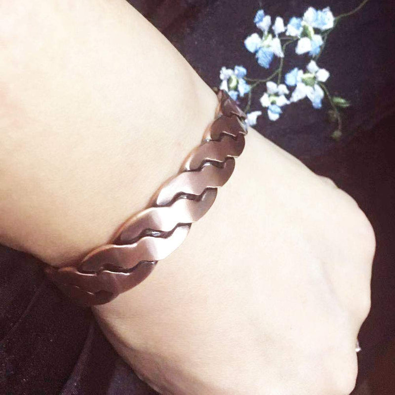 [Australia] - Copper magnetic bracelet with 6 magnets for men and women 