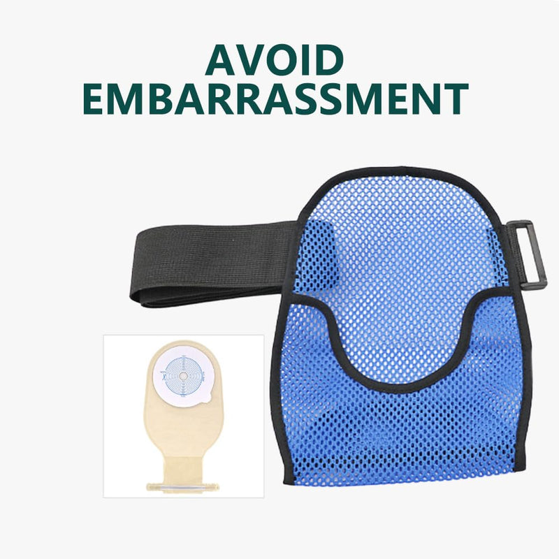 [Australia] - Pilarmuture Ostomy Bag Covers,Waterproof Portable Colostomy Bag Covers with Adjustable Elastic Fixation Band,Universal Ostomy Belt for Ileostomy,Reusable Ostomy Supplies for Men Women 