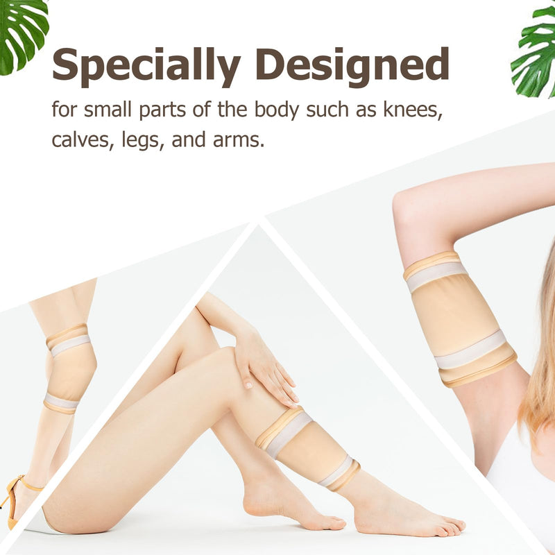 [Australia] - Castor Oil Pack Wrap for Women Gifts, 6 Pcs Reusable Organic Cotton Pack Kit for Neck Waist Chest Knee, Adjustable Elastic Strap Compress Packs 