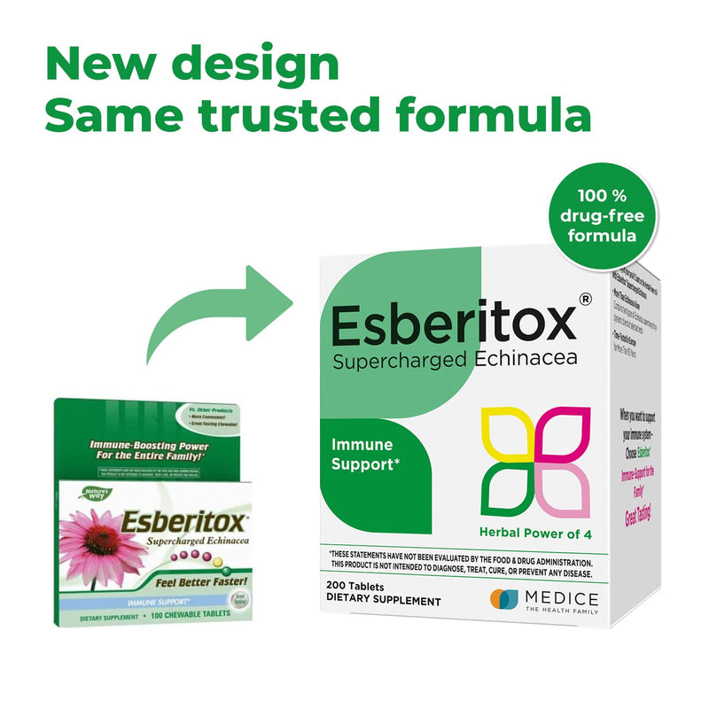 [Australia] - Supercharged Echinacea ‚Äì Immune Support ‚Äì Herbal Supplements - Wild Indigo Root - Purple Coneflower ‚Äì Made in Germany ‚Äì 200 Tablets 