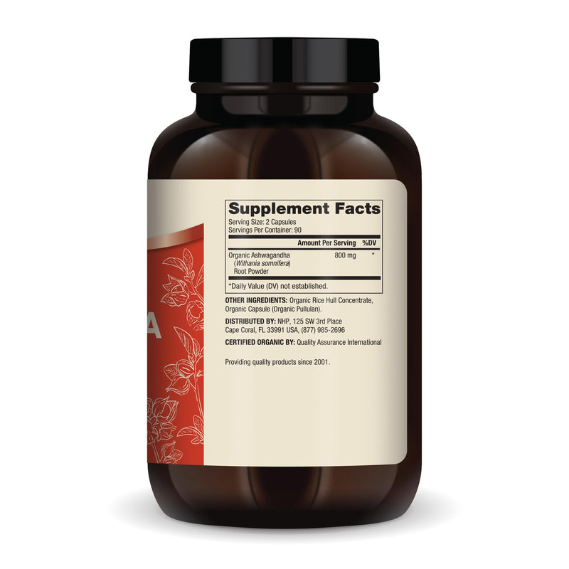 [Australia] - Dr. Mercola Organic Ashwagandha, 90 Servings (180 Capsules), Dietary Supplement, Supports Energy Production, Non-GMO, Certified USDA Organic 180 Count (Pack of 1) 
