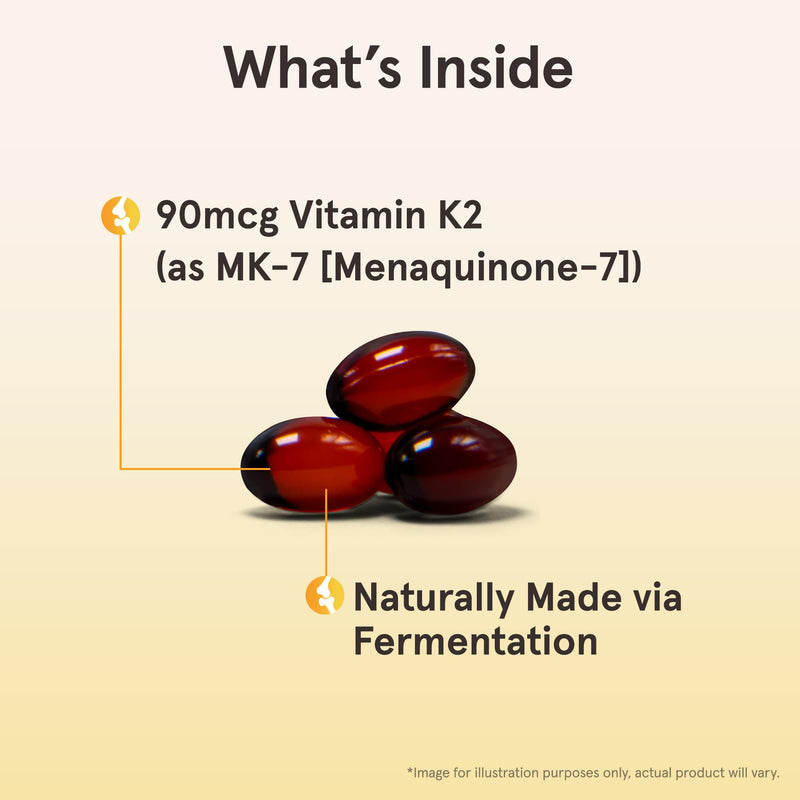 [Australia] - Jarrow Formulas MK-7 90 mcg - Bioactive Form of Vitamin K2-90 Servings (Softgels) - for Bone & Cardiovascular Health - Vitamin K2 MK-7 Dietary Supplement - K2 Vitamin Supplement MK-7 - Gluten Free 90 Count (Pack of 1) 