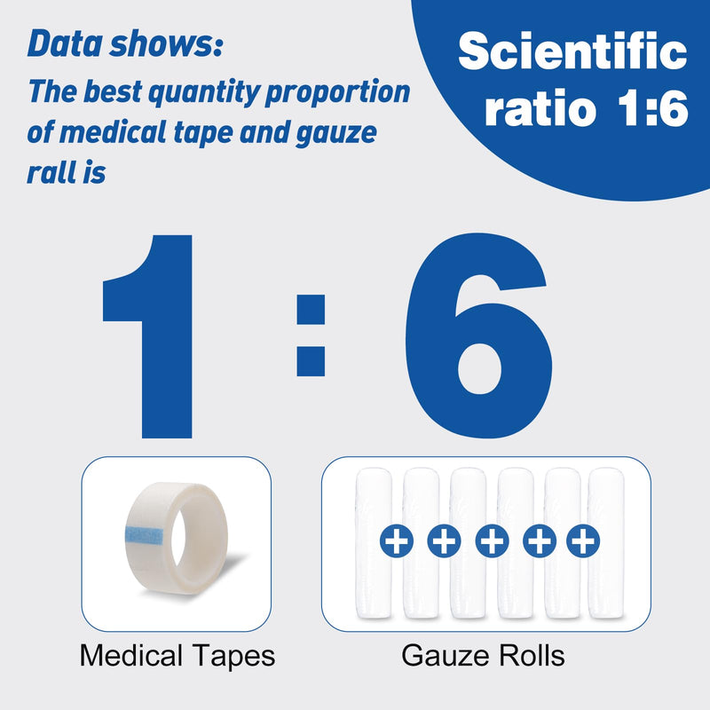 [Australia] - AZEN 25 Pack Gauze Rolls Bandages, 3 in x 4.1 Yards, Premium Medical Supplies & First Aid Supplies, Bandage Wrap Vet Wrap, Mummy Wraps A-25p 