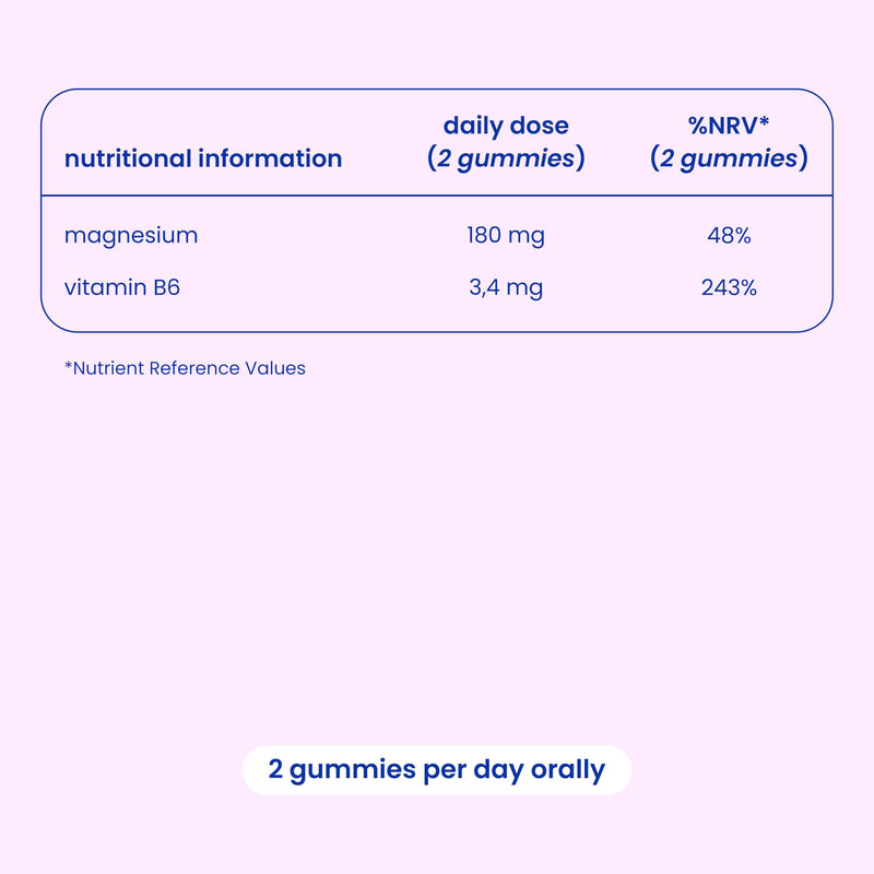Jelly Pills® 180 mg Magnesium Citrate and Vitamin B6-70 Berry Flavoured Vegan Gummies - No Added sugars - Reduces Tiredness and Fatigue