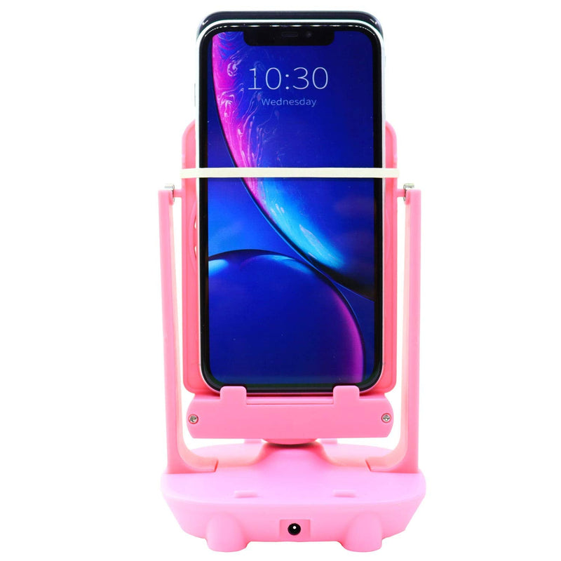 [Australia] - Phone Swing Step Counter Pedometer Compatible with Poke Ball Plus, Pedometer, (High Silent Version) (USB Cable) (Support 2 Phones)(Pink) 