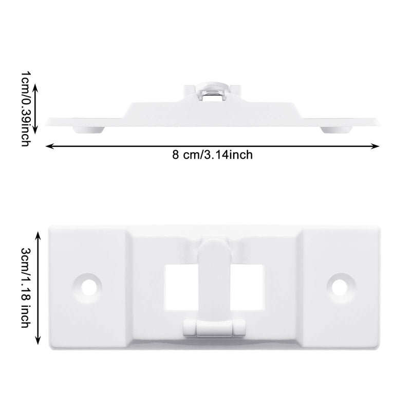 2 Light Switch Guards Optional Wall Plate Cover Switch Cover Light Switch Lockout Light Switch on off Guard in White for Lights Circuits Protection from Accidentally Turned on or off, Not Child Proof