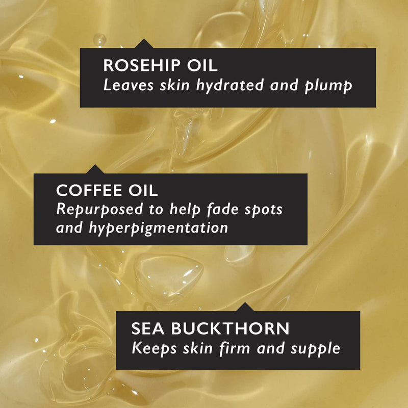 UpCircle Organic Face Serum With Coffee Oil 1oz - Vitamin C, Rosehip Oil Fades Dark Spots + Sea Buckthorn Keeps Skin Supple - Natural Hydrating Facial Oil - Vegan + Cruelty-Free