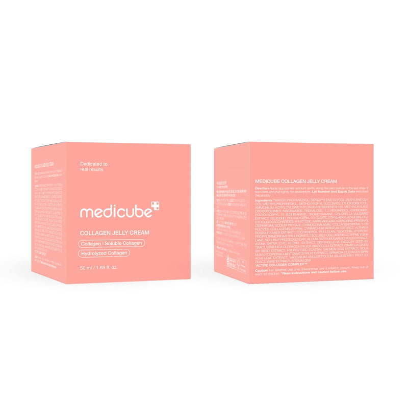 [Australia] - medicube Collagen Jelly Cream- Niacinamide & Freeze-Dried Hydrolyzed Collagen - Boosts skin's barrier hydration and gives 24h Glow & Lifted Look - Korean skincare (1.69 Fl Oz (Pack of 1)) 1.69 Fl Oz (Pack of 1) 
