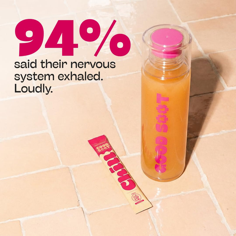 Chill Electrolytes Unwind Hydration, 26 x Premium Electrolyte Drinks, Mixes & Convenient Electrolyte Sachets for De-Stress Hydration, Energy Stress Rehydration Sugar Free (Lemonade) Lemonade
