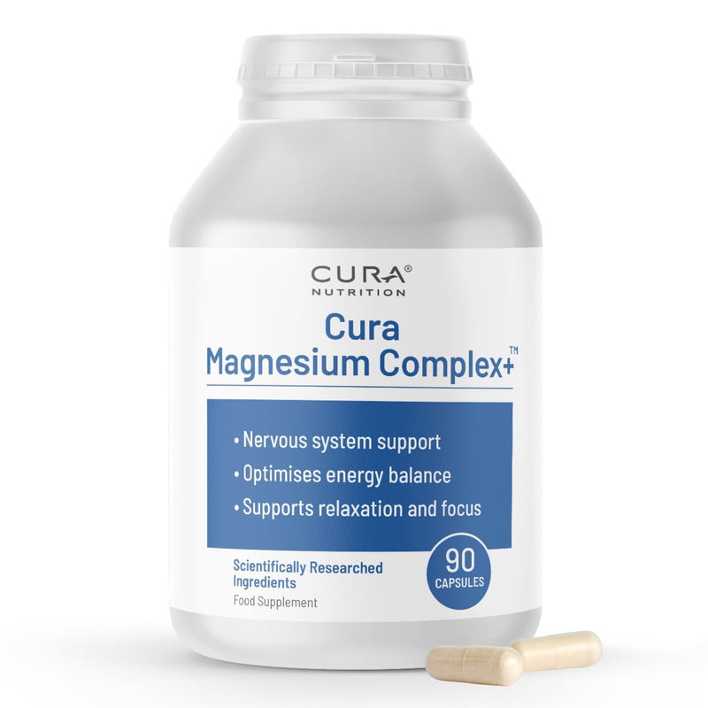 Magnesium Complex – Triple Potency 1280mg Magnesium Glycinate, Lactate & Oxide (396mg Elemental) – High Absorption Mineral Supplement for Sleep, Relaxation, Energy – 90 Vegan Capsules