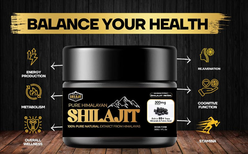 Himalayan Shilajit Resin 30g | 75%+ Fulvic Acid | 3 Months Supply | 100% Pure Gold Grade | Lab Tested | 80+ Trace Minerals | Energy, Stamina & Vitality Supplement for Men & Women | COA Included 1 count (Pack of 1)
