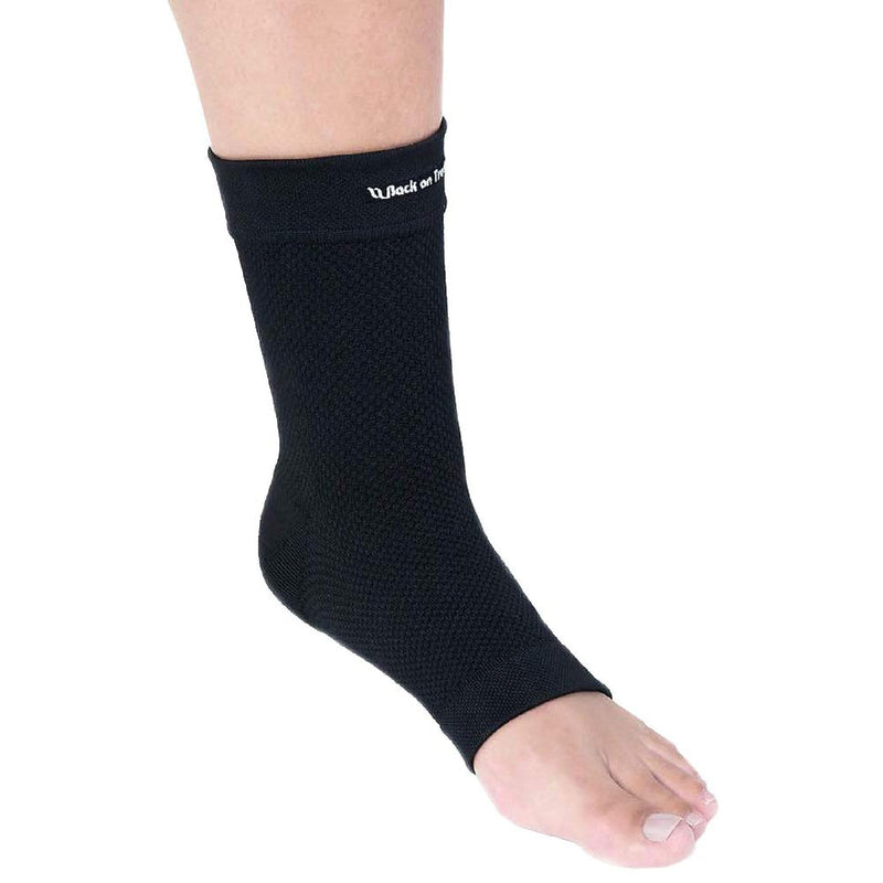 Back on Track Physio Ankle Brace 4-Way Stretch 1407 with Welltex Technology, Black, Small