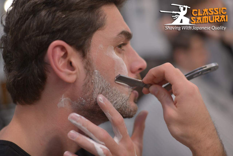 [Australia] - CS-102 Stainless Steel Professional Barber Straight Edge Razor with 100 Lord Single Edge Razor Blades (Silver Metal) 