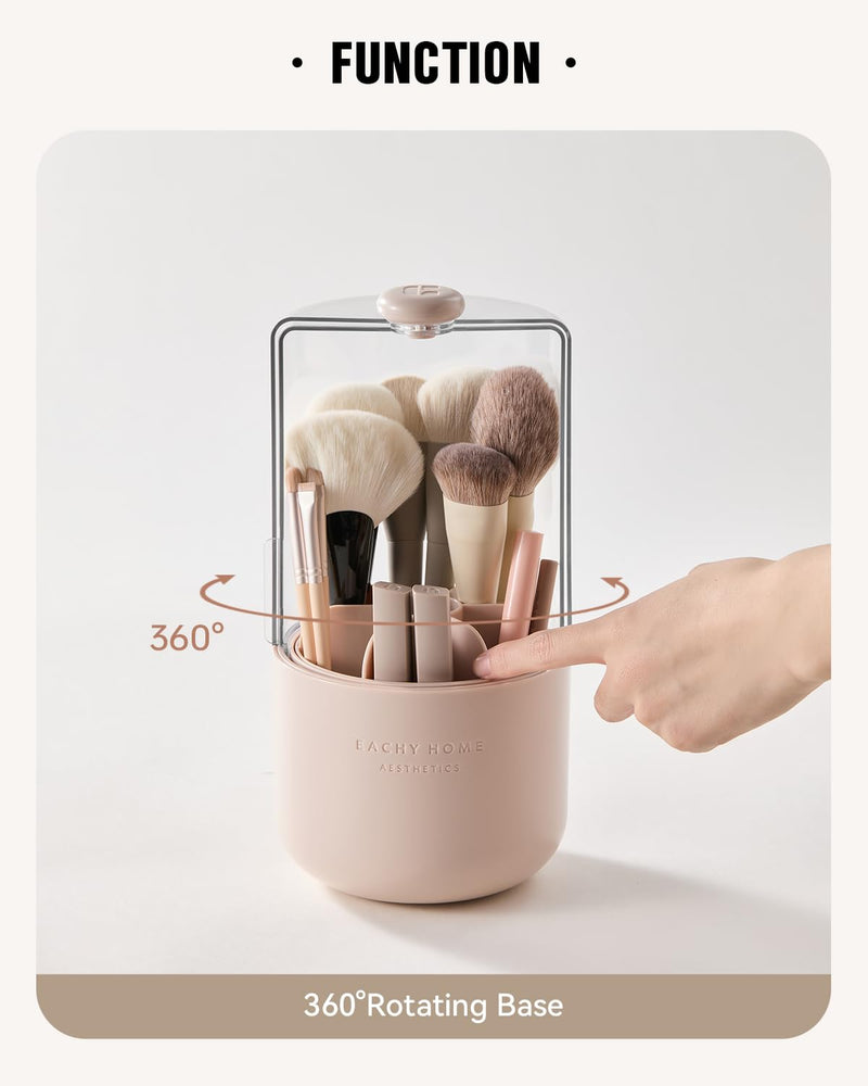 EACHY travel makeup bag & makeup brush holder
