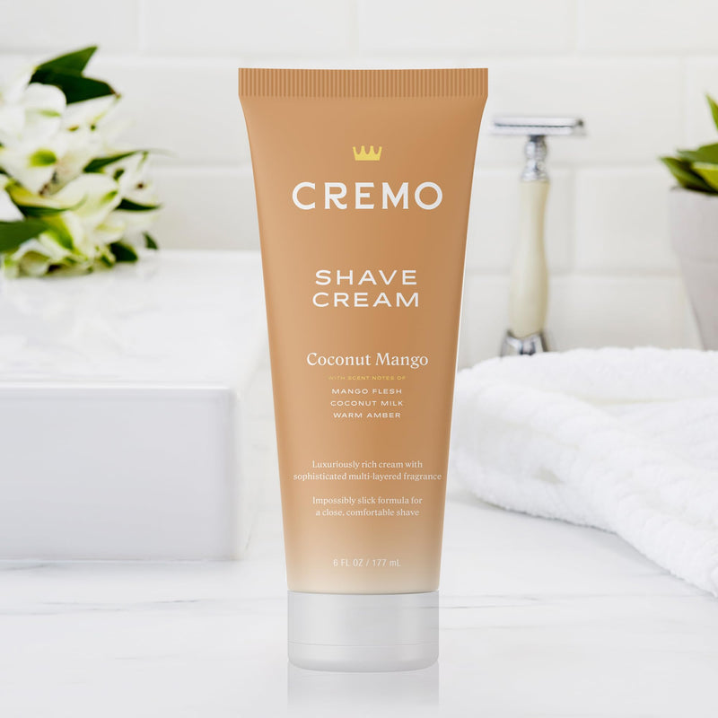 [Australia] - Cremo Coconut Mango Moisturizing Shave Cream, Astonishingly Superior Ultra-Slick Shaving Cream for Women Fights Nicks, Cuts and Razor Burn, 6 Fl Oz (Pack of 2) 6 Fl Oz (Pack of 2) 
