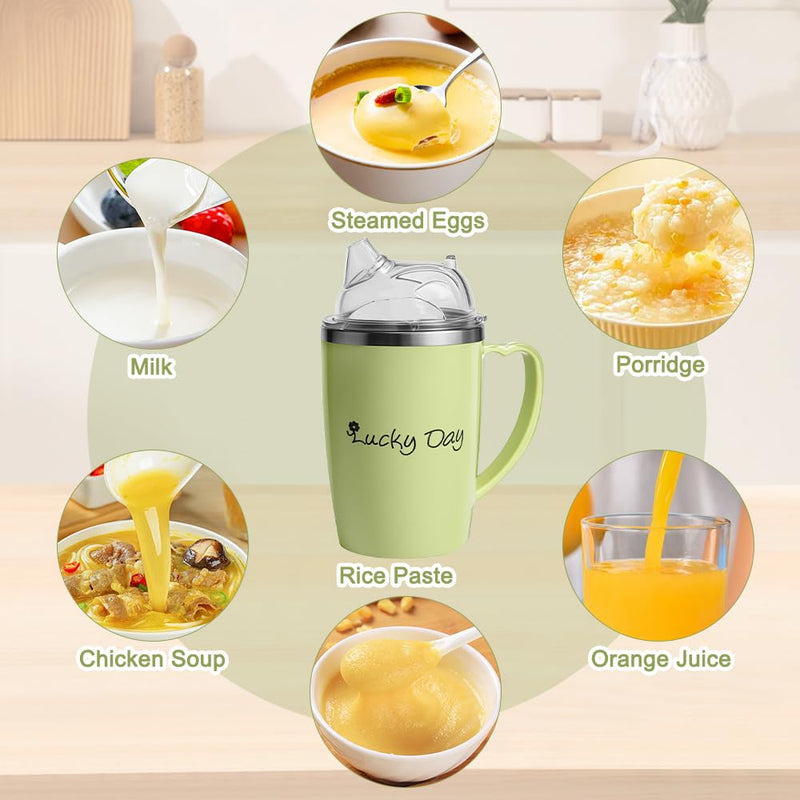 Sippy Cup for Adults, 3 in 1 350ml Adult Sippy Cups for the Elderly Non Spill, Anti Choke Spill Proof Cups with Lid and 30cm Straw, Beakers for Elderly for Disabled Adults Drinking Aids