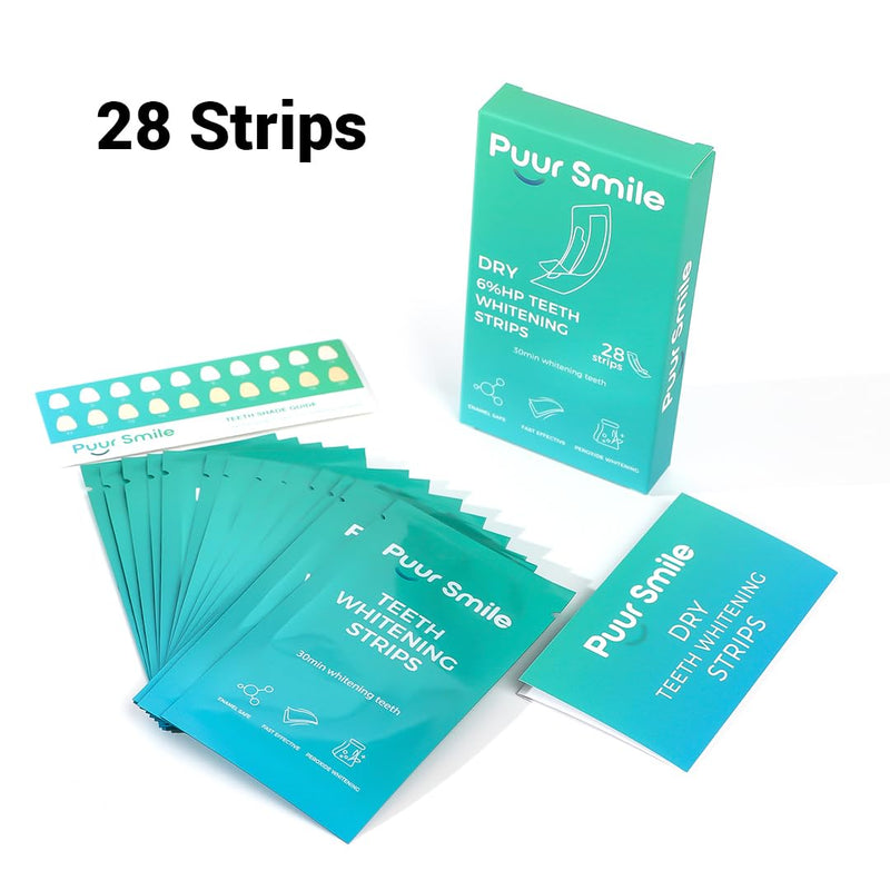 [Australia] - Proffesional Teeth Whitening Strips - 14 Treatments Kit, Peroxide Free, Enamel Safe White Strips, Non-Slip, Dry Strip Technology for Coffee, Wine, Tobacco, and Other Stains (Mint) 