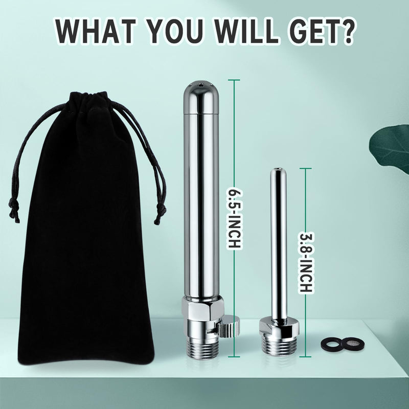[Australia] - Shower Enema Kit, Shower Douche Nozzle Cleansing System with Water Control Valve for Men and Women Portable Cleaning (Polished Chrome) Polished 