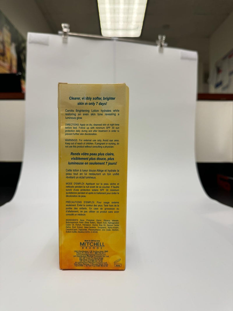 CAROTÏS, Skin Brightening Lotion - 13.5 Fl oz / 400ml |For Body, Knees, Elbows, Hands, with Carrot Oil and Vitamin A