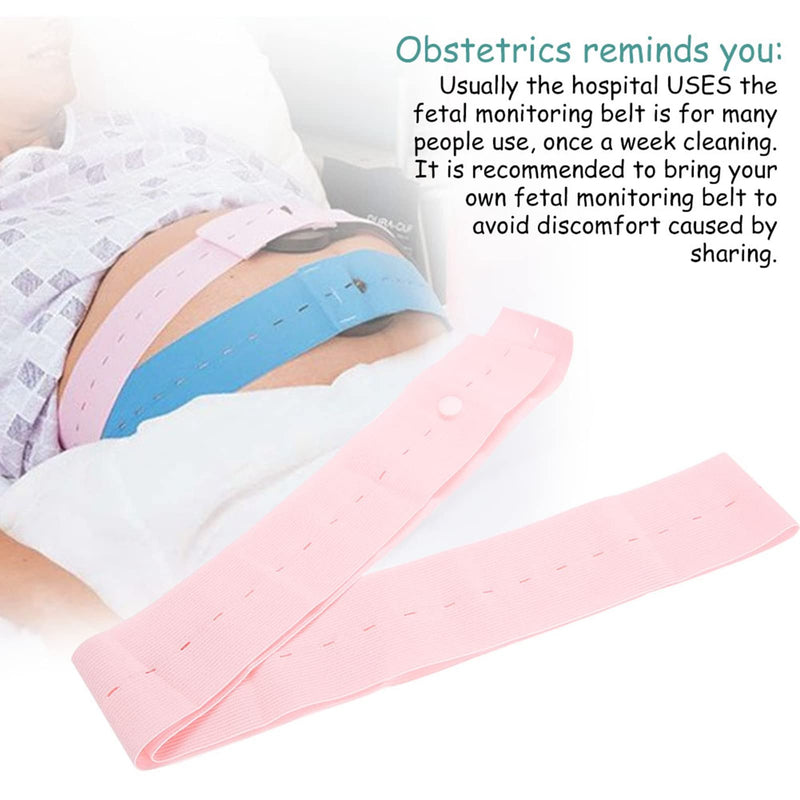 [Australia] - Pregnancy Support Band, 2 Piece Fetal Heart Monitoring Belt Fetal Band Fetal Heart Monitoring Bandage Belt with Snaps for Pregnant Women 